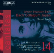 Bach Collegium Japan, Masaaki Suzuki: J.S. Bach: Cantatas, Vol. 14 (BWV 148, 48, 89, 109) - CD
