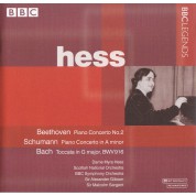 Myra Hess: Beethoven, Schuman, Bach: Pİano Concerto - CD