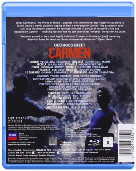 Vesselina Kasarova, Jonas Kaufmann, Isabel Rey, Michele Pertusi, Philharmonia Zürich, Franz Welser-Möst: Bizet: Carmen - BluRay Foto #2