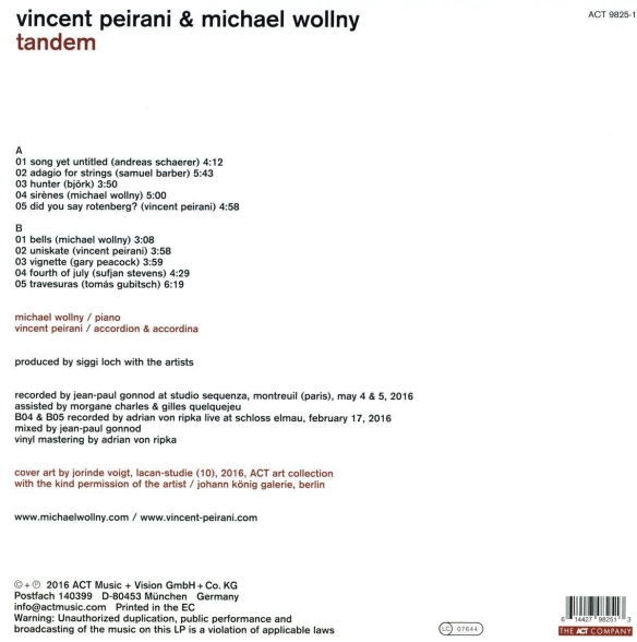 Michael Wollny, Vincent Peirani: Tandem - Plak Foto #2