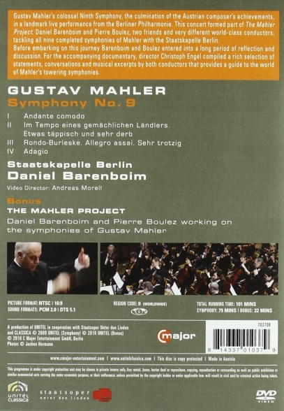 Staatskapelle Berlin, Daniel Barenboim: Mahler: Symphony No.9 - DVD Foto #2