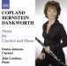 Copland & Bernstein: Clarinet Sonatas - Dankworth: Suite for Emma & Picture of Jeannie - CD