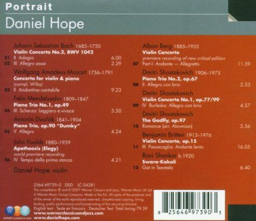 Daniel Hope - Artist Portrait - CD Foto #2