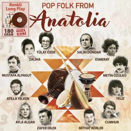 Çeşitli Sanatçılar: Pop Folk From Anatolia (Renkli Plak) - Plak
