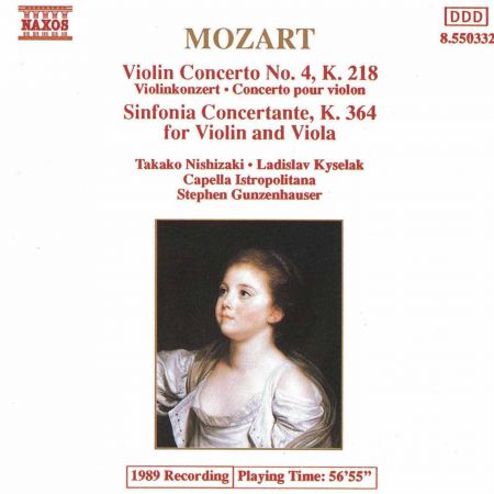 Takako Nishizaki: Mozart: Violin Concerto No. 4 / Sinfonia Concertante - CD