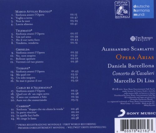 Daniela Barcellona, Marcello di Lisa, Concerto de Cavalieri: Scarlatti: Opera Arias - CD Foto #2