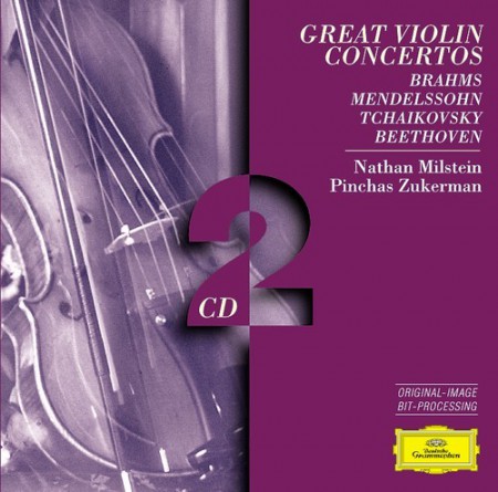 Chicago Symphony Orchestra, Claudio Abbado, Daniel Barenboim, Eugen Jochum, Nathan Milstein, Pinchas Zukerman, Wiener Philharmoniker: Great Violin Concertos - Milstein, Zukerman - CD