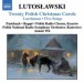 Lutoslawski: 20 Polish Christmas Carols / Lacrimosa / 5 Songs - CD
