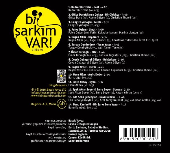 Çeşitli Sanatçılar: Bi Şarkım Var! Stüdyo - CD Foto #2