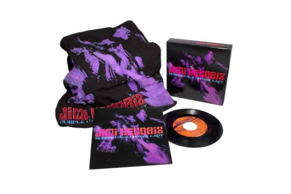 Jimi Hendrix: Purple Haze b/w Foxey Lady (Limited Edition - 7" Single + T-Shirt) - Single Plak Foto #1