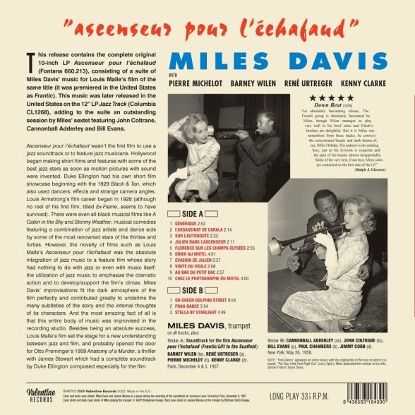 Miles Davis: Ascenseur Pour L´Echafaud - Plak Foto #2