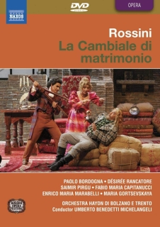 Paolo Bordogna, Desiree Rancatore, Saimir Pirgu, Fabio Maria Capitanucci, Orchestra Haydn di Bolzano e Trento, Umberto Benedetti Michelangeli: Rossini: La Cambiale Di Matrimonio - DVD