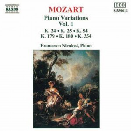 Francesco Nicolosi: Mozart: Piano Variations Vol.1 - CD