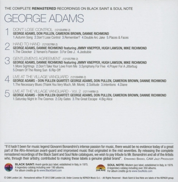 George Adams - CD Foto #2