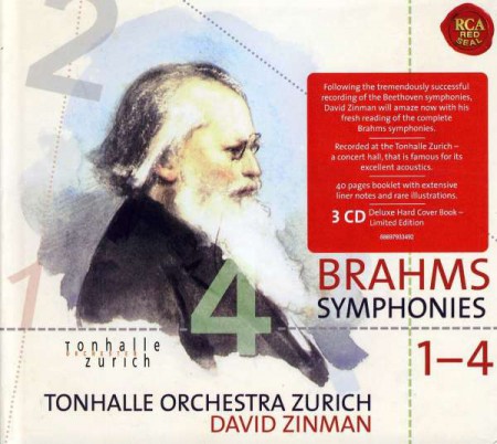 David Zinman, Tonhalle Orchester Zurich: Brahms: Symphony 1-4 - CD