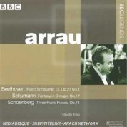 Claudio Arrau: Beethoven,  Schumann: Piano Sonata No. 13, Fantasy In C Major Op 17 - CD