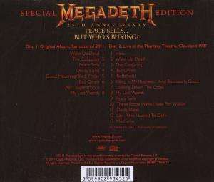メガデス　 PEACE SELLS... BUT WHO'S BUYING? Megadeth ‎– Peace Sells But Who's Buying? CD