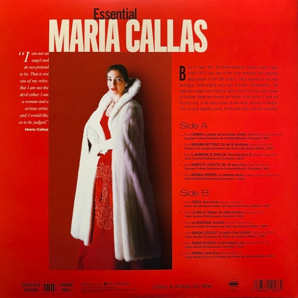 Maria Callas: Essential - Plak Foto #2