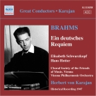 Herbert von Karajan: Brahms, J.: Deutsches Requiem (Ein) (Schwarzkopf, Hotter, Karajan) (1947) - CD Foto #1