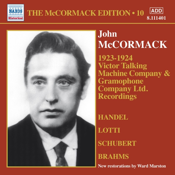 John McCormack: The McCormack Edition, Vol. 10: Victor Talking Machine Company - Gramophone Company Ltd. - CD Foto #1