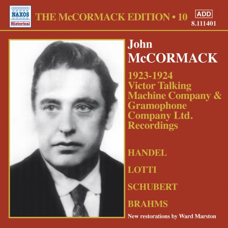 John McCormack: The McCormack Edition, Vol. 10: Victor Talking Machine Company - Gramophone Company Ltd. - CD