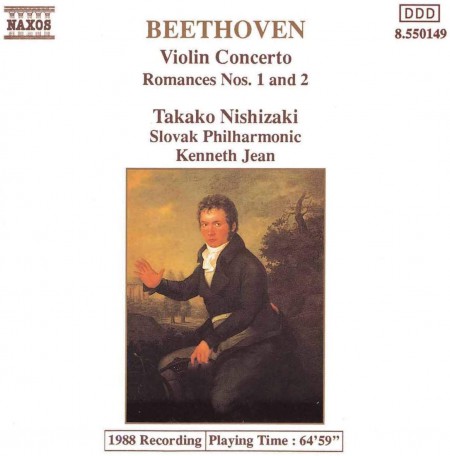 Takako Nishizaki, Slovak Philharmonic, Kenneth Jean: Beethoven: Violin Concerto, Romances 1&2 - CD