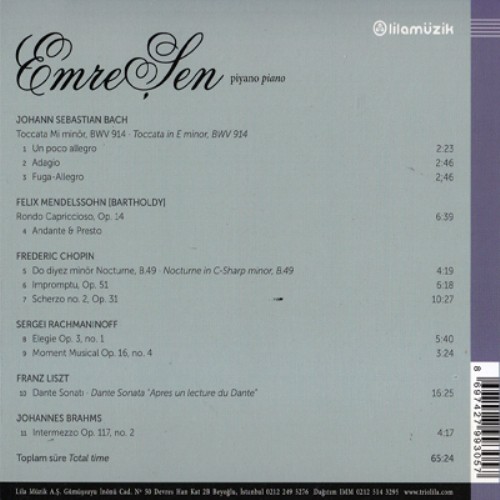 Emre Şen: Piyano - CD Foto #2