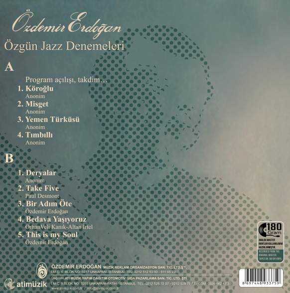 Özdemir Erdoğan: Özgün Jazz Denemeleri - Plak Foto #2