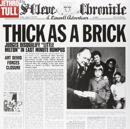Jethro Tull: Thick As A Brick - Plak