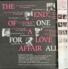 One For All: The End Of A Love Affair - Plak Foto #2