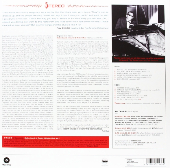 Ray Charles: Modern Sounds in Country & Western Music Vol. 1 - Plak Foto #2