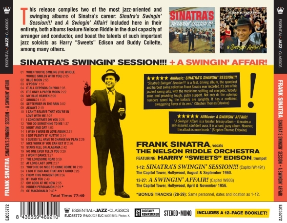 Frank Sinatra: Sinatra's Swingin' Session!!! (+ A Swingin' Affair) - CD Foto #2