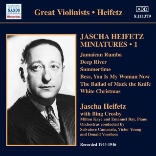 Jascha Heifetz Miniatures, Vol. 1 (1944-1946) - CD
