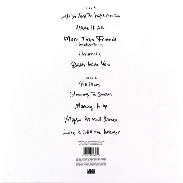 Jason Mraz: Know - Plak Foto #2