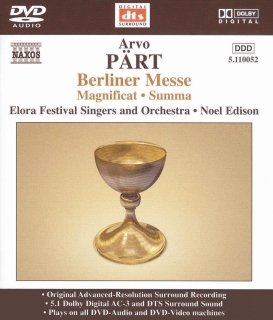Elora Festival Singers, Elora Festival Orchestra: Part: Berliner Messe / Magnificat / Summa - DVD