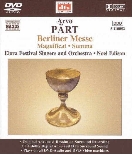 Elora Festival Singers, Elora Festival Orchestra: Part: Berliner Messe / Magnificat / Summa - DVD