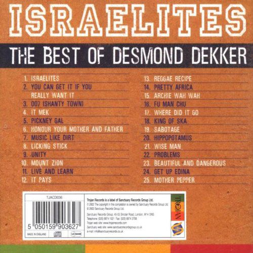 Desmond Dekker: Israelites: The Best Of 1963-1971 - CD Foto #2
