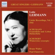 Lotte Lehmann: Lehmann, Lotte: Lieder Recordings, Vol. 3 (1941) - CD
