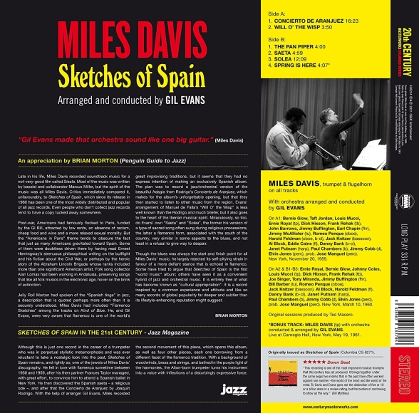 Miles Davis: Sketches Of Spain (Limited Edition - Coloured Vinyl) - Plak Foto #2