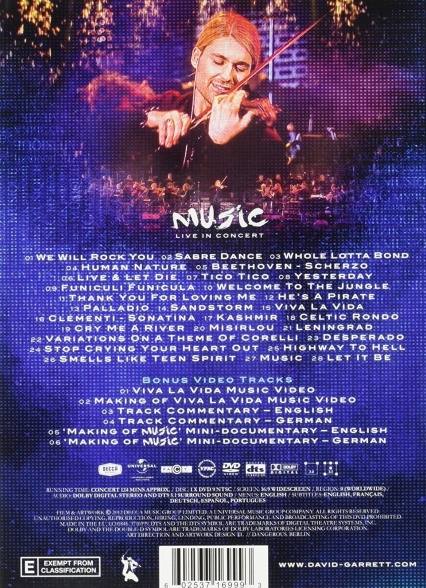 David Garrett: Music Live Concert - DVD Foto #2