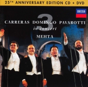Luciano Pavarotti, Plácido Domingo, José Carreras, Three Tenors: 3 Tenors in Concert (25th Anniversary - CD + DVD) - CD