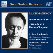 Artur Rubinstein: Rachmaninov: Piano Concerto No. 2 / Rhapsody On A Theme of Paganini (Rubinstein) (1946-1950) - CD