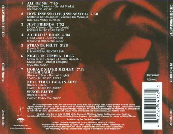 Dee Dee Bridgewater: In Montreux - CD Foto #2