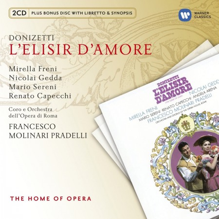 Mirella Freni, Nicolai Gedda, Mario Sereni, Renato Capecchi, Orchestra del Teatro dell'Opera di Roma, Francesco Molinari Pradelli: Donizetti: L'elisir D`Amore - CD