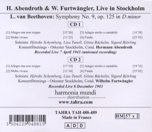 Wilhelm Furtwängler, Hermann Abendroth: Live In Stockholm - CD Foto #2