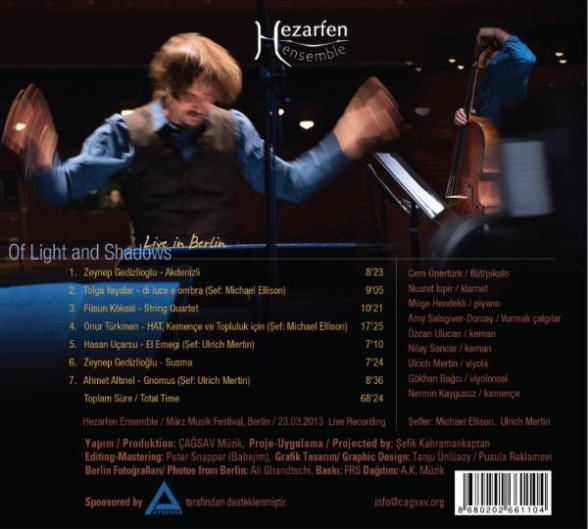 Hezarfen Ensemble: Of Light and Shadows - CD Foto #2