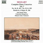 Jenö Jandó, Matyas Antal, Concentus Hungaricus: Mozart: Complete Piano Concertos Vol. 7 - No. 16, K. 451 • No. 25, K. 504 - CD