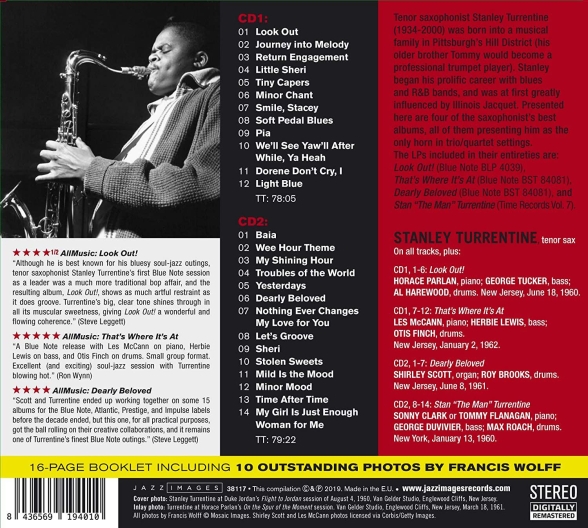 Stanley Turrentine: Look Out + That's Where It's At +Dearly Beloved +Stan "The Man" Turrentine. - CD Foto #2