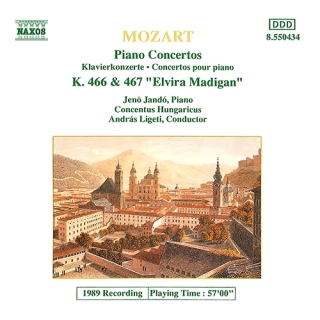 Jenö Jandó, Wolfgang Amadeus Mozart, Concentus Hungaricus, Andras Ligeti: Mozart: Piano Concertos Nos. 20 and 21 - CD