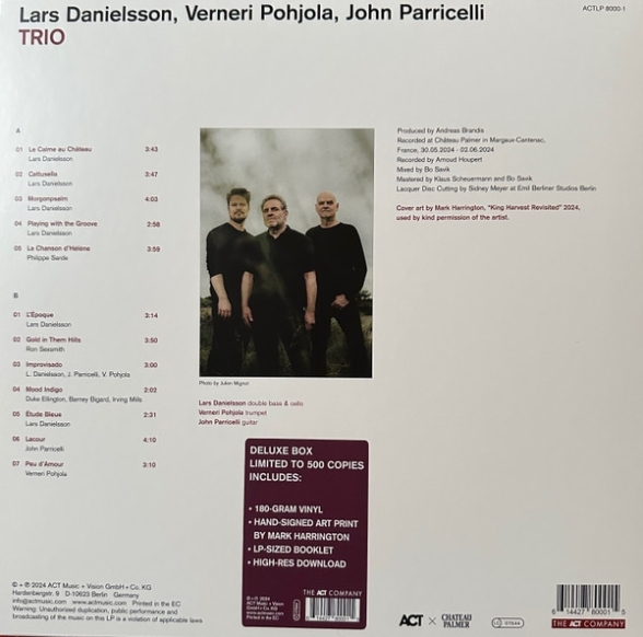 Lars Danielsson, Verneri Pohjola, John Parricelli: Trio (Özel Set / İmzalı Baskı) - Plak Foto #4